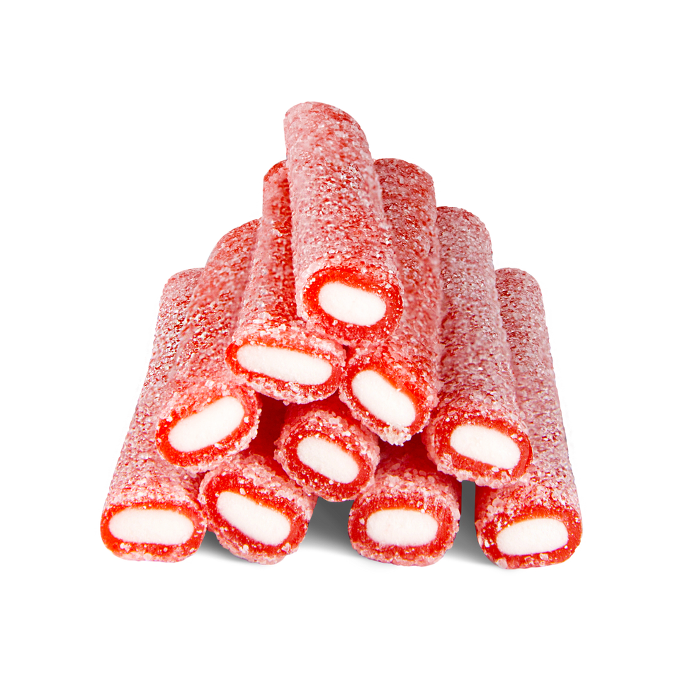 Lollywood Bâtonnet rouge fraise / crème - 200 g